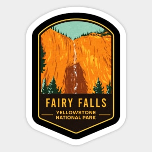 Fairy Falls Yellowstone National Park Sticker